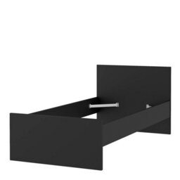 Furniture To Go Naia Single Bed 3Ft (90 X 190) In Black Matt (W) 96 X  (H) 80 X (D) 196.6Cm - thumbnail 6