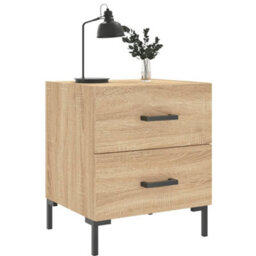 Berkfield Bedside Cabinet Sonoma Oak 40X35X47.5 Cm Engineered Wood - thumbnail 3