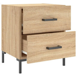 Berkfield Bedside Cabinet Sonoma Oak 40X35X47.5 Cm Engineered Wood - thumbnail 5