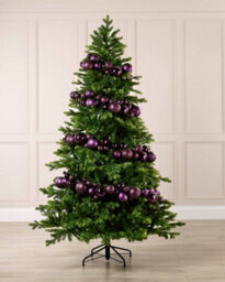 Werchristmas Purple Christmas Bauble Garland 9 Ft Decoration - thumbnail 2