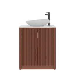 Royal Bathrooms Avenza 700mm Terracotta Clay Floor Standing Bathroom Vanity Unit 2 Door With Nova Basin - thumbnail 6