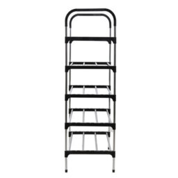 Living And Home 5 Tiers Black Freestanding Shoe Rack Shoe Storage Organizer Shelf Space Saving Display Shelves - thumbnail 7