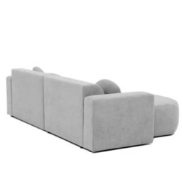 Compact Nicelo Beige Corner Sofa Bed Functional Design With Bedding Compartment - thumbnail 6
