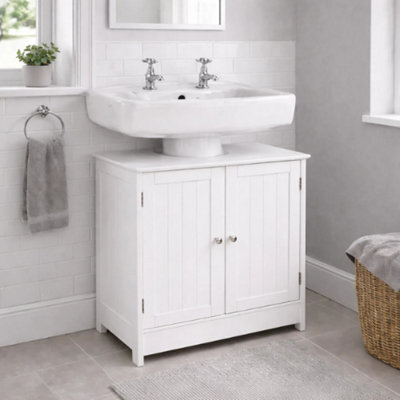 Bathroom Under Sink Storage Cabinet With Shelf Freestanding Unit - image 1