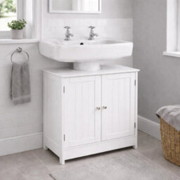 Bathroom Under Sink Storage Cabinet With Shelf Freestanding Unit