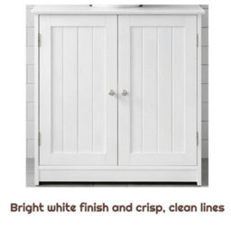 Bathroom Under Sink Storage Cabinet With Shelf Freestanding Unit - thumbnail 3