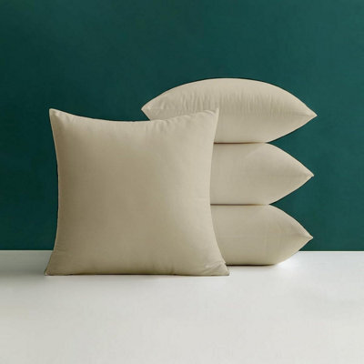 Crescent Waterproof 45X45Cm Cream Garden Cushion, Shredded Foam Filled Outdoor Garden Throw Pillow Pack Of 4 - image 1