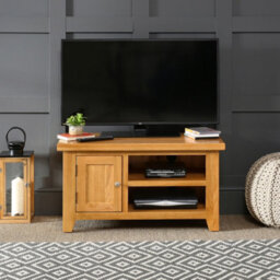 The Furniture Market Cheshire Oak Small Tv Unit Up To 45 Tv Size - thumbnail 2