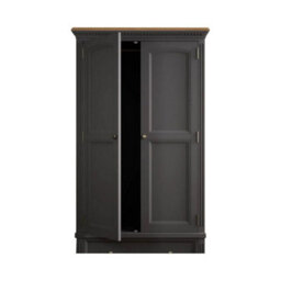 Furniture 48 Philippe Oak And Charcoal Grey Painted Double Wardrobe - thumbnail 4