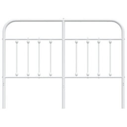 Berkfield Metal Headboard White 150 Cm - thumbnail 4