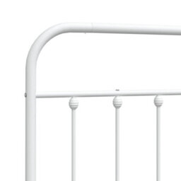 Berkfield Metal Headboard White 150 Cm - thumbnail 6