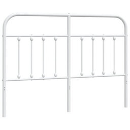 Berkfield Metal Headboard White 150 Cm - thumbnail 2