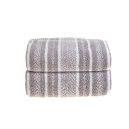 Allure Bath Fashions Striped Hand Towel Pack Of 2 - Grey - thumbnail 1
