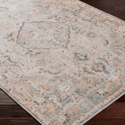 Livabliss Kemer-Washable Beige Grey Blue Traditional Vintage Boho Living Dining Rug 200 X 275 Cm Easy Care, Non Shedding - thumbnail 6