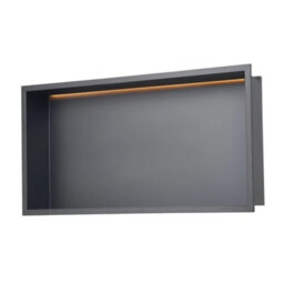 Shower Niche 33.0x63.5x10.2 cm Recessed Shelf W/ LED Strip Stainless Steel - thumbnail 2