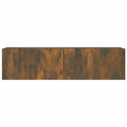 Berkfield Stylish Tv Wall Cabinet Smoked Oak 120X30X30 Cm Engineered Wood - thumbnail 5