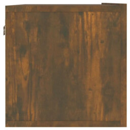 Berkfield Stylish Tv Wall Cabinet Smoked Oak 120X30X30 Cm Engineered Wood - thumbnail 6