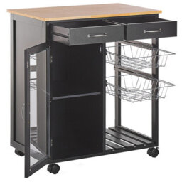 Beliani  Kitchen Trolley Boves Black - thumbnail 6