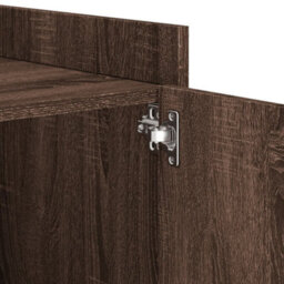 Berkfield Bedside Cabinet Brown Oak 45X50X50 Cm Engineered Wood - thumbnail 9