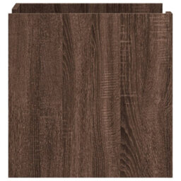 Berkfield Bedside Cabinet Brown Oak 45X50X50 Cm Engineered Wood - thumbnail 5