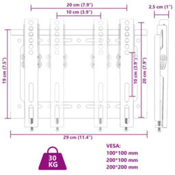 Walplus Tv Wall Mount For 14-42 Inch Screen Max Vesa 200X200 mm 30Kg - thumbnail 8