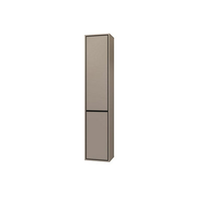 Arte Irvine 07 Tall Bathroom Cabinet W350mm H1720mm D300mm - Congo & Black With Versatile Storage And Universal Door Placement - image 1