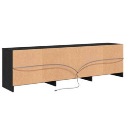 Berkfield Tv Cabinet With Drawer Black 182 X 34 X 50 Cm Engineered Wood - thumbnail 9