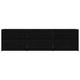 Berkfield Tv Cabinet With Drawer Black 182 X 34 X 50 Cm Engineered Wood - thumbnail 7