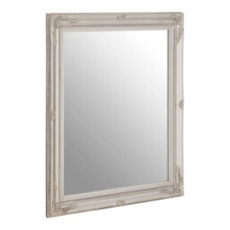 Orsina Classic Silver Finish Mirror,antique Wall Mirror With Floral Reliefs,regency-Inspired Mounted Mirror - thumbnail 2