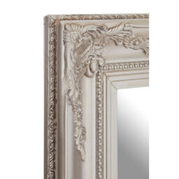 Orsina Classic Silver Finish Mirror,antique Wall Mirror With Floral Reliefs,regency-Inspired Mounted Mirror - thumbnail 3