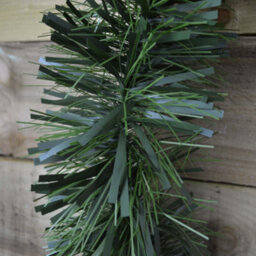 Samuel Alexander 10M X 15Cm Luxury Chunky Cut Tinsel Garland Christmas Tree Decoration - Green - thumbnail 3