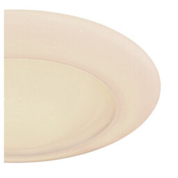 Luminosa Lighting Luminosa Rava Patterned Glass Flush Ceiling Light White Led Dimmable 3000-6500K Remote Control - thumbnail 4
