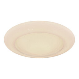 Luminosa Lighting Luminosa Rava Patterned Glass Flush Ceiling Light White Led Dimmable 3000-6500K Remote Control