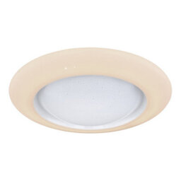 Luminosa Lighting Luminosa Rava Patterned Glass Flush Ceiling Light White Led Dimmable 3000-6500K Remote Control - thumbnail 9