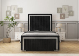 Comfort Beds Boston Chrome Black Naples Bed Frame - thumbnail 2