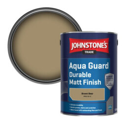 Johnstone's Trade Wood & Metal Aqua Guard Durable Matt Paint Brown Bear (Ppg1101-5) 5L - thumbnail 1