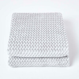 Homescapes Grey Mora Faux Fur Velvet Throw 130 X 160 Cm - thumbnail 2