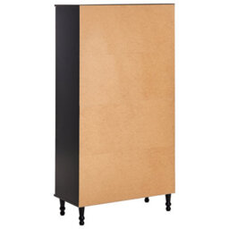 Beliani Glass Display Cabinet Tingledale 80 Cm Black - thumbnail 7