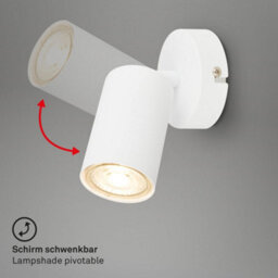Briloner Gu10 Wall Lamp White Adjustable Spot Light - thumbnail 3