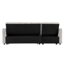 Home Detail Harry Pull-Out Sofa Bed With Reversible Storage Chaise, Grey Linen - thumbnail 6