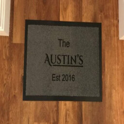 One Of A Kind Design Uk Personalised Welcome Doormat