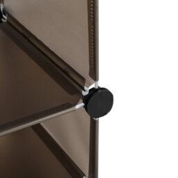 Breeins 9 Tier Foldable Shoe Cabinet With Doors For 18 Pairs Of Shoes At The Entrance - thumbnail 7