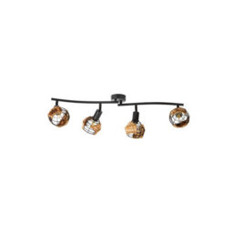 Luminosa Lighting Luminosa Java Ceiling Spotlight Bar Black 4X E14