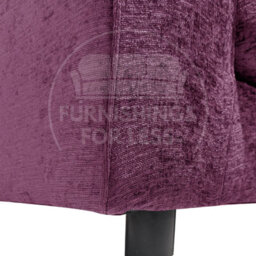 Furnishings For Less UK Monaco Chenille Fabric Long 4 Seater Sofa  Purple - thumbnail 4