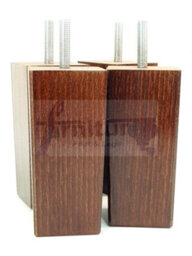 L&F 4X Replacement Furniture Legs Solid Wood 110mm High Sofas Chairs Settee Cabinets Legs M8 Tsp2055 - thumbnail 3