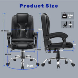 Onemill Executive Office Chair Ergonomic Recliner Computer Chair With Tilt Function For Home Office Working - thumbnail 6
