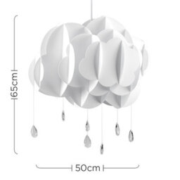 Valuelights Extra Large White Ceiling Shade And Bulb (D)50Cm - thumbnail 6