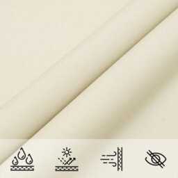 Berkfield Sun Shade Sail Cream 2X2X2 M 100% Polyester Oxford - thumbnail 7