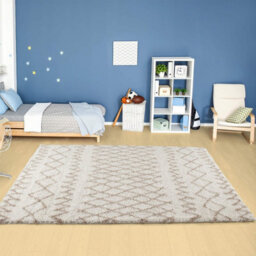The Rugs Moroccan Shaggy Rugs And Runners Soft Fluffy Tribal Design High Pile Ivory And Beigeliving Room Kitchen Hallway 930 - thumbnail 6