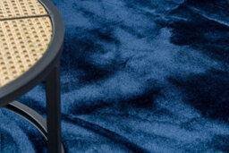 RugsX Carpet Visco Circle Dark Blue 10 Plush, Imitation Of Rabbit Fur  Circle 120 Cm - thumbnail 5